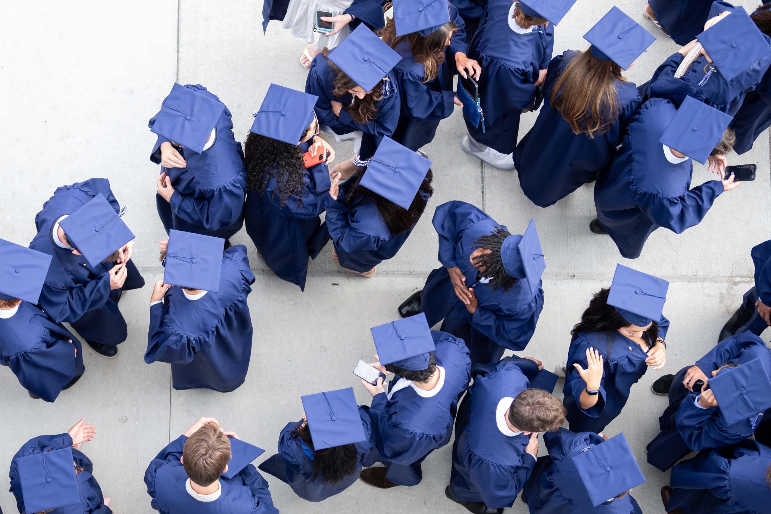 Commencement 2023 from above